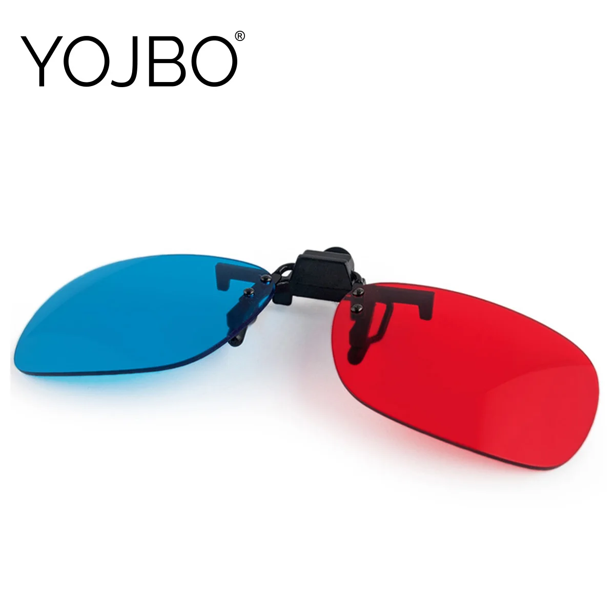 YOJBO красный и синий голубой анаглиф 3D клип на очки для видео ТВ компьютерной игры |
