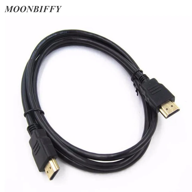 MOONBIFFY 1 м/1 5 м/3 м/5 м высокоскоростной позолоченный штекер мужской HDMI кабель 4