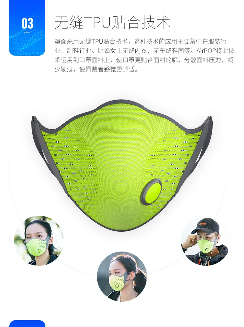 Оригинальные Xiaomi AirPOP маски пыленепроницаемый анти-туман дымка анти-загрязнения маски PM2.5 дышащие спортивные Велоспорт Зимняя Маска для мужчин и женщин