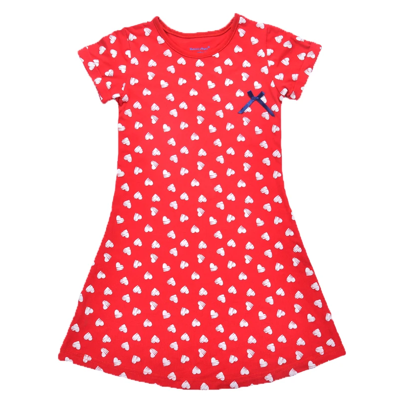 Лидер продаж летнее платье для девочек с рукавами повседневные платья из 100%