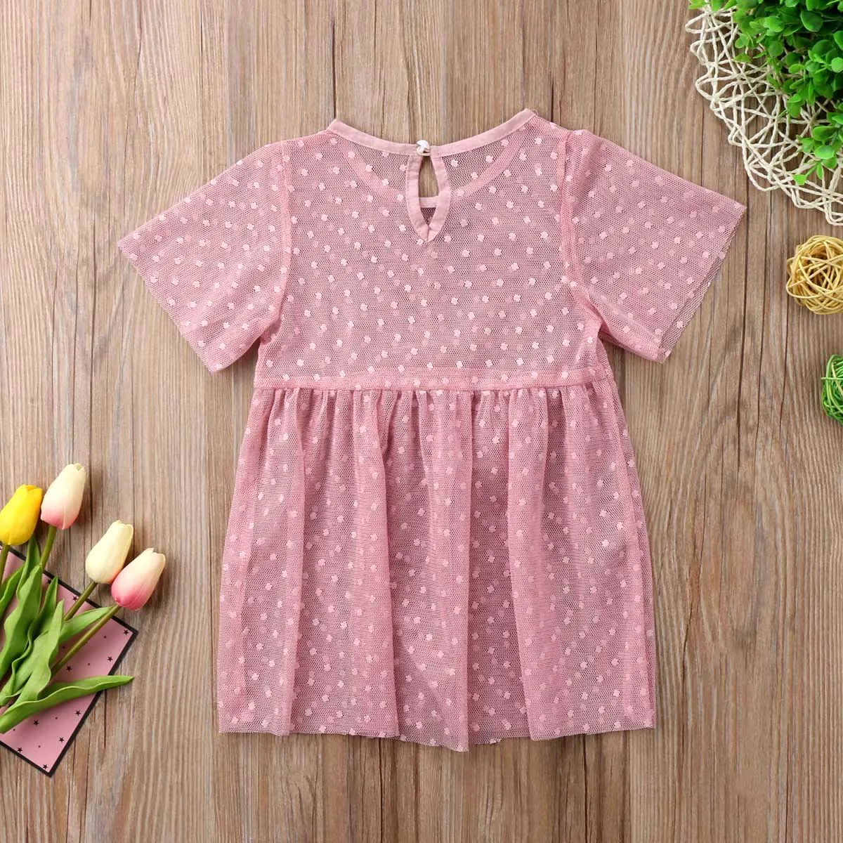 Toddler Kid Baby Girls Solid Transparent Blouse Dress Tops Babies Tulle Tutu Dresses Outfits Clothes | Детская одежда и обувь