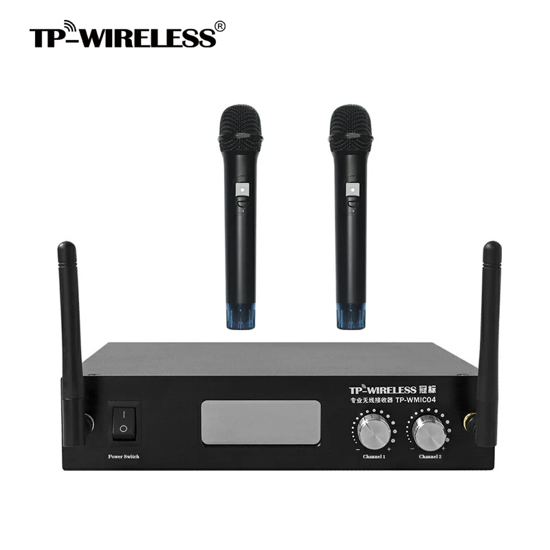 TP wireless 2 канала 4 ГГц Ручной цифровой беспроводной микрофон микрофонная система