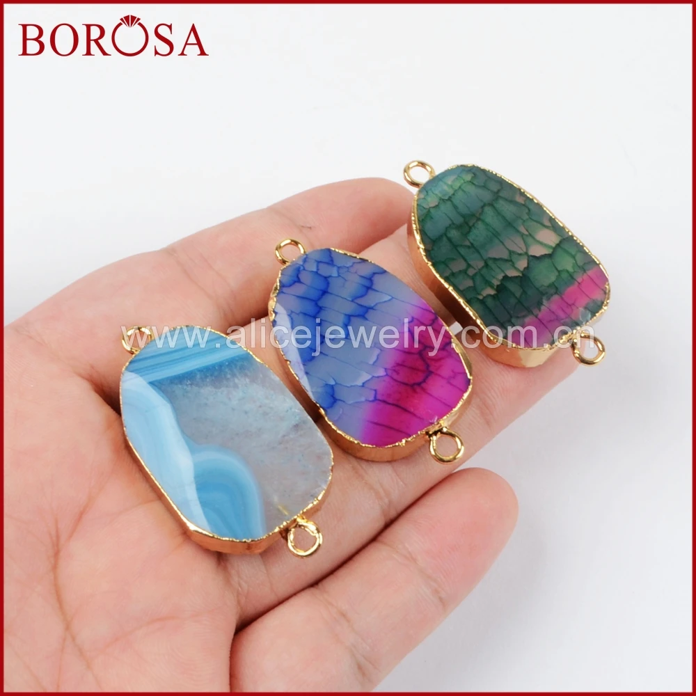 BOROSA золотистого цвета полированная свободная форма Радужный оникс камни Друза