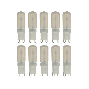 10 шт., мини-светодиодсветильник лампы G9 с теплымхолодным белым светом, 24 светодиода SMD 2835, люстра-прожектор светильник почсветильник с поворотом на 360 градусов