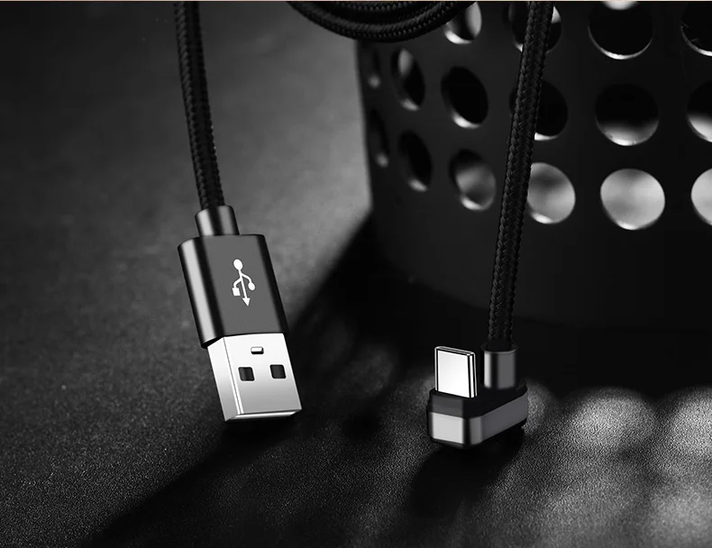 Кабель type c 180 градусов, металлический кабель U type c для зарядки и синхронизации, оплетка для samsung, гнущийся кабель для huawei mate 20, 1 м, 2 м