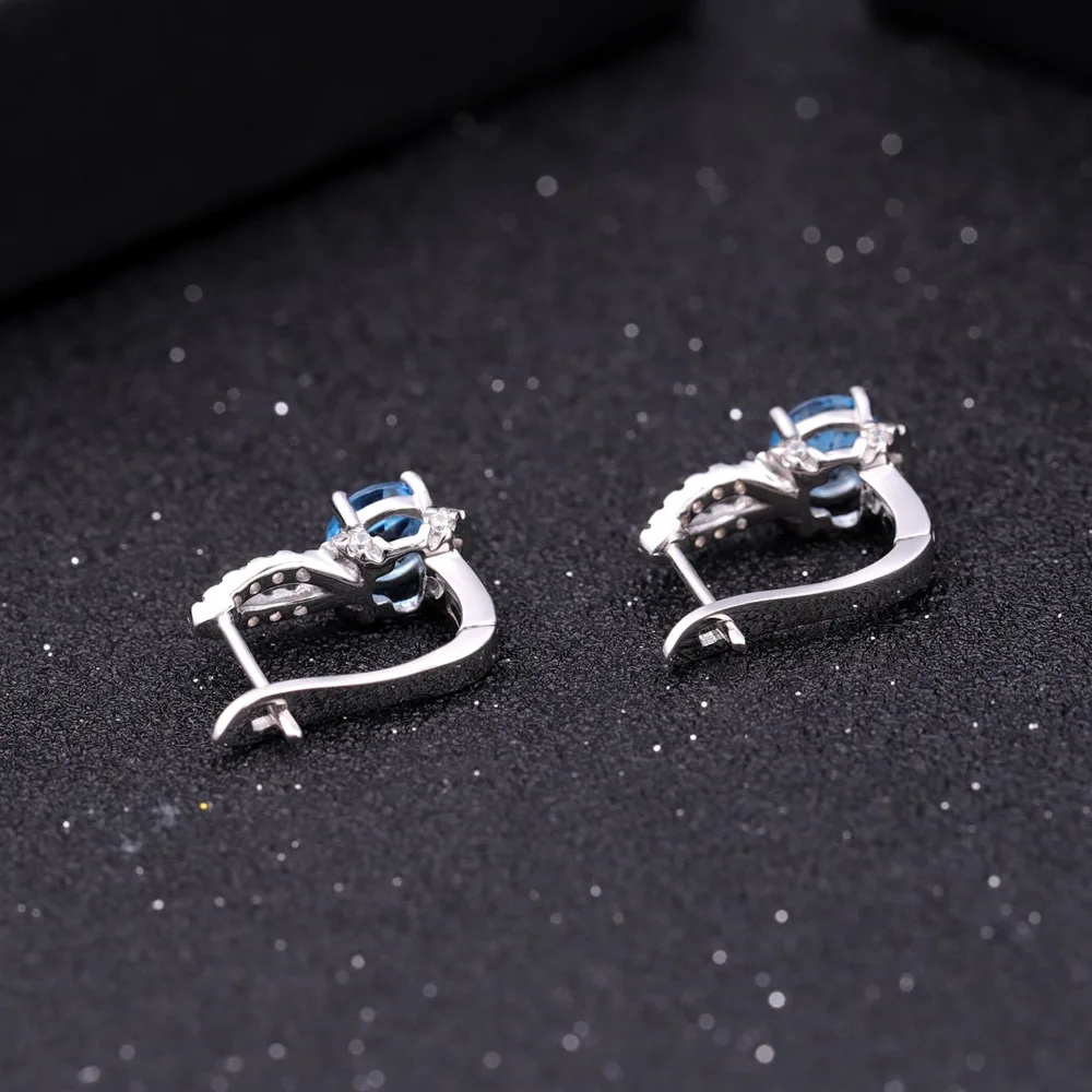 Женские классические серьги-гвоздики GEM'S BALLET 2.10Ct с натуральным швейцарским