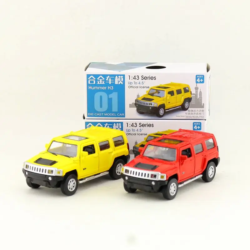 Модель в подарочной коробке масштаб 1:43 модель автомобиля Hummer H3 из сплава