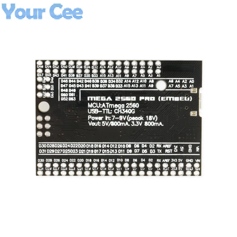 Встроенная проекционная плата MEGA 2560 Pro системная CH340G с USB разъемами совместимая