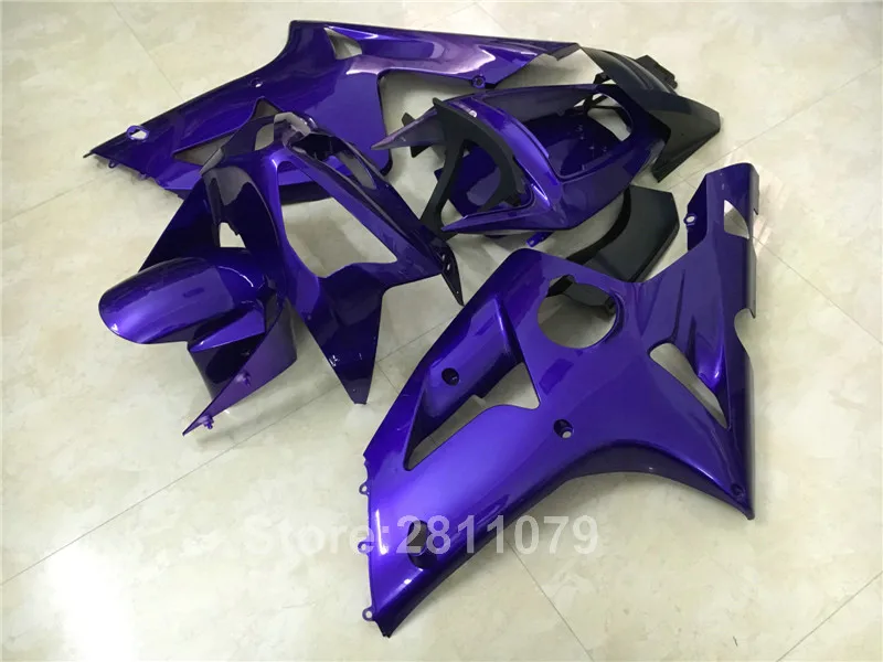 Лидер продаж комплект обтекателей для Kawasaki Ninja ZX6R 03 04 фиолетовых 2003 2004 RY23 |