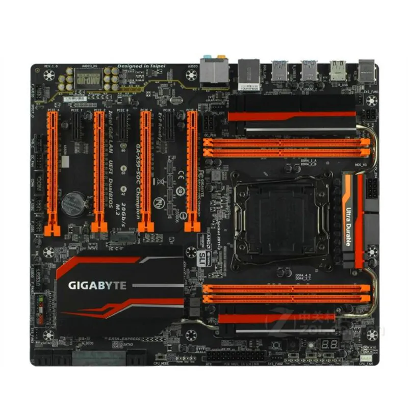 Для Gigabyte GA-X99-SOC Champion оригинальная б/у материнская плата для настольного