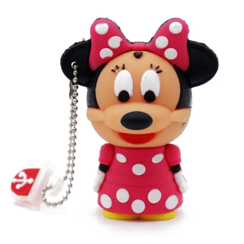 Pink JASTER Minnie usb флеш-накопитель флешки 64 Гб 32 г 16 ГБ 8 ГБ 4 ГБ certoon брелок с мышью usb 2,0 карта памяти - Цвет: Pink
