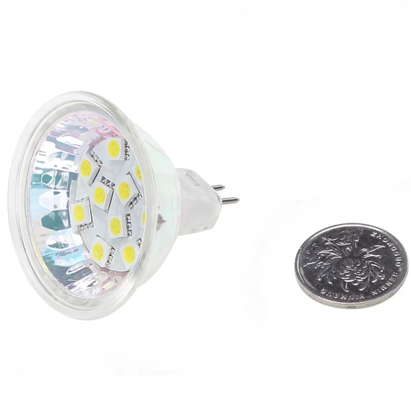Светодиодная лампа MR16 10 шт. 5050 SMD 12 В постоянного тока переменного 220 лм стеклянная