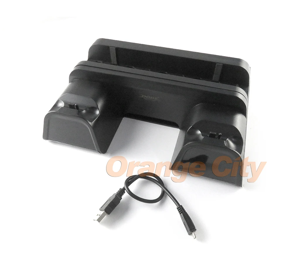 Вертикальный охлаждающий вентилятор для консоли PS4/PS4 Slim/PS4 Pro зарядка контроллера