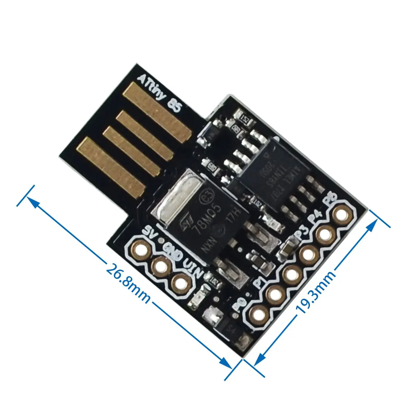 10 шт./лот Digispark kickstarter макетная плата ATTINY85 модуль для usb | Электронные компоненты и