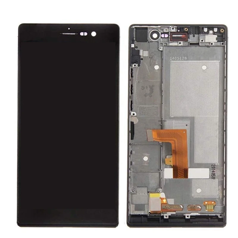 Для Huawei Ascend P7 Полный ЖК дисплей + кодирующий преобразователь сенсорного экрана в