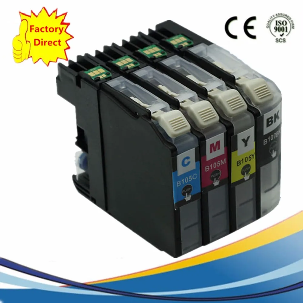 Заменяемый LC-107XXLBK LC 107XL 105XL 107 чернильные картриджи MFCJ4710DW MFCJ4610DW MFCJ4510DW MFCJ4410DW MFCJ4310DW |