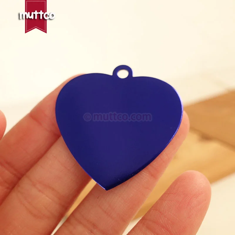 Бесплатная доставка простые Алюминий ПЭТ именной ярлык сердце Форма