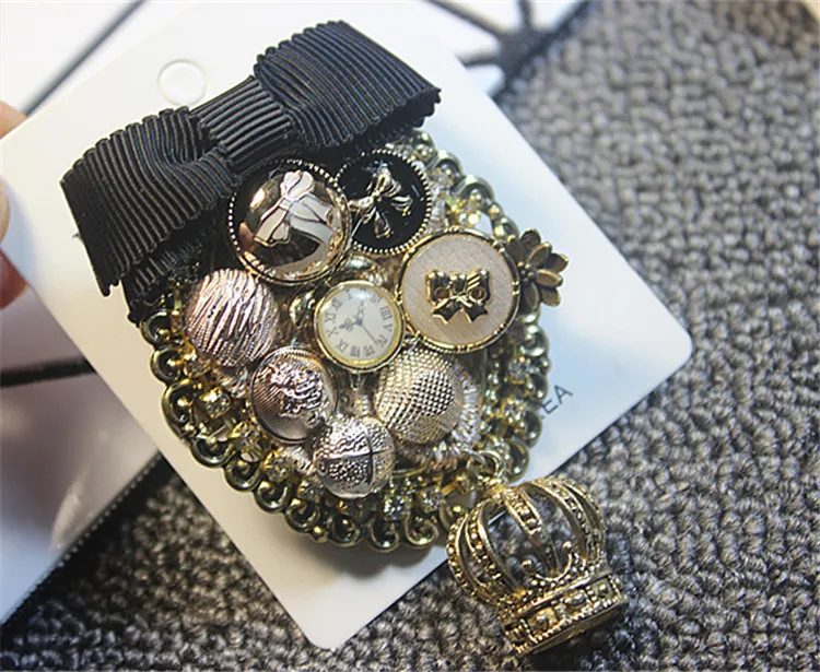 Смешанные стили ручной работы броши Античная кружевная подвеска Украшение