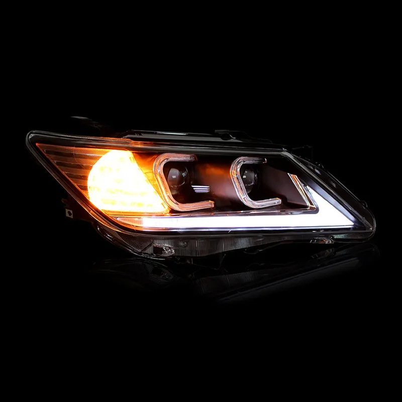 Ownsun Светодиодный прожектор с орлиным глазом DRLs HID Bi-Xenon для Toyota Camry 2012-2013