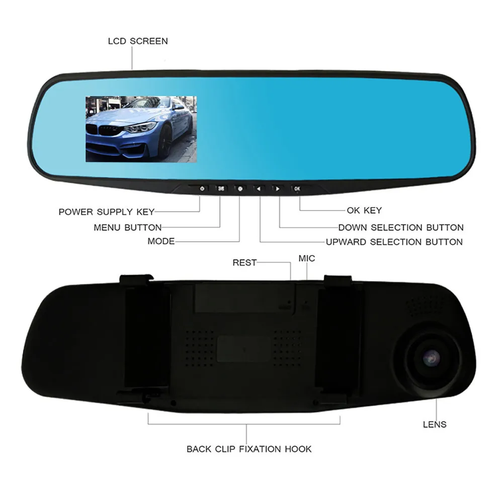 OMESHIN Авторегистраторы 2 8 дюймов HD 1080P USB2.0 карты видеомагнитофон