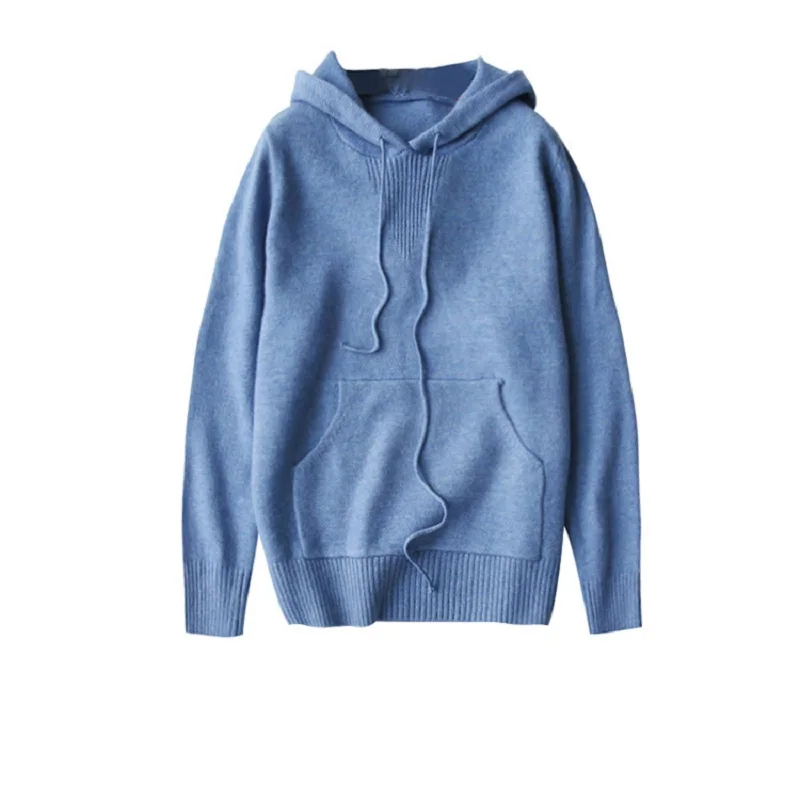 Autumn winter 2018 women sweaters pullovers Casual hooded soft loose long sleeve knitted jumpers sweater mujer | Женская одежда