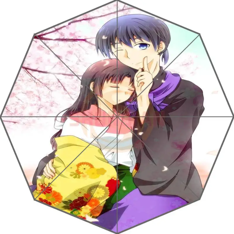 Новое поступление Inuyasha Аниме Прохладный Зонты удивлен подарок для друга на день рождения - Цвет: Темно-серый