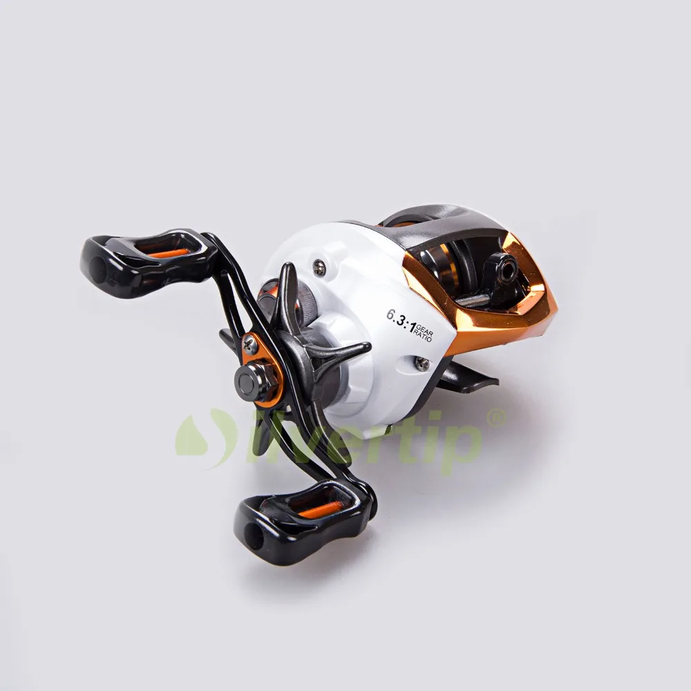 Бесплатная Доставка 12 + 1 BB 6.3: Наживка Литья Рыболовная Катушка Baitcasting Baitcast