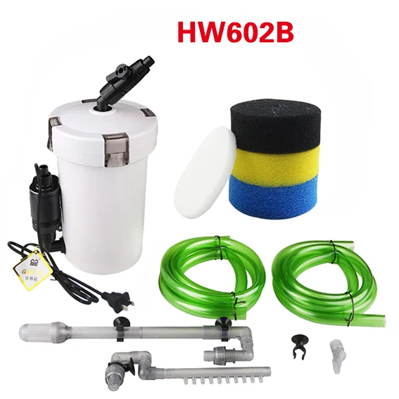 HW-602B Sunsun аквариум фильтр ультра-тихий внешний фильтр ведро 110 V-220 V/6 W/HW-602/HW-603/HW-602B/HW-603B - Цвет: HW-602B