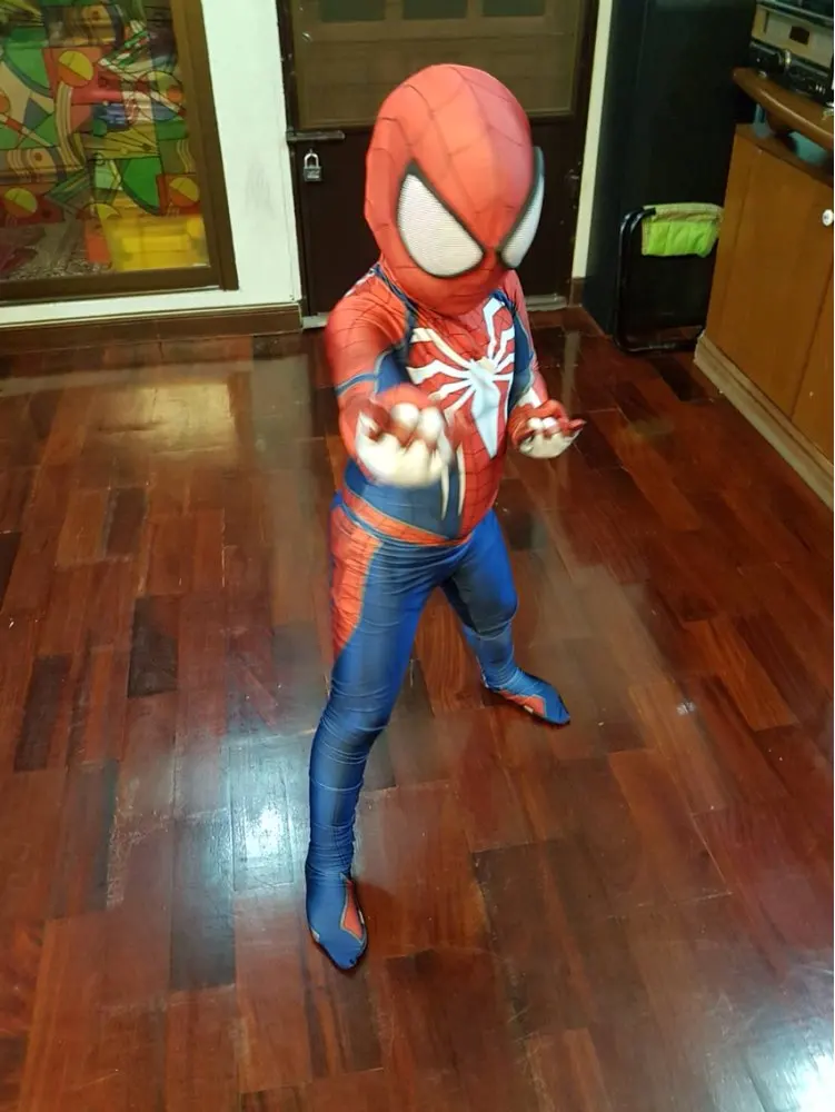 Детский костюм Человека-паука для PS4, INSOMNIAC, костюмы для косплея, костюмы на Хэллоуин, костюм Человека-паука с 3D принтом для детей, для мальчиков и девочек