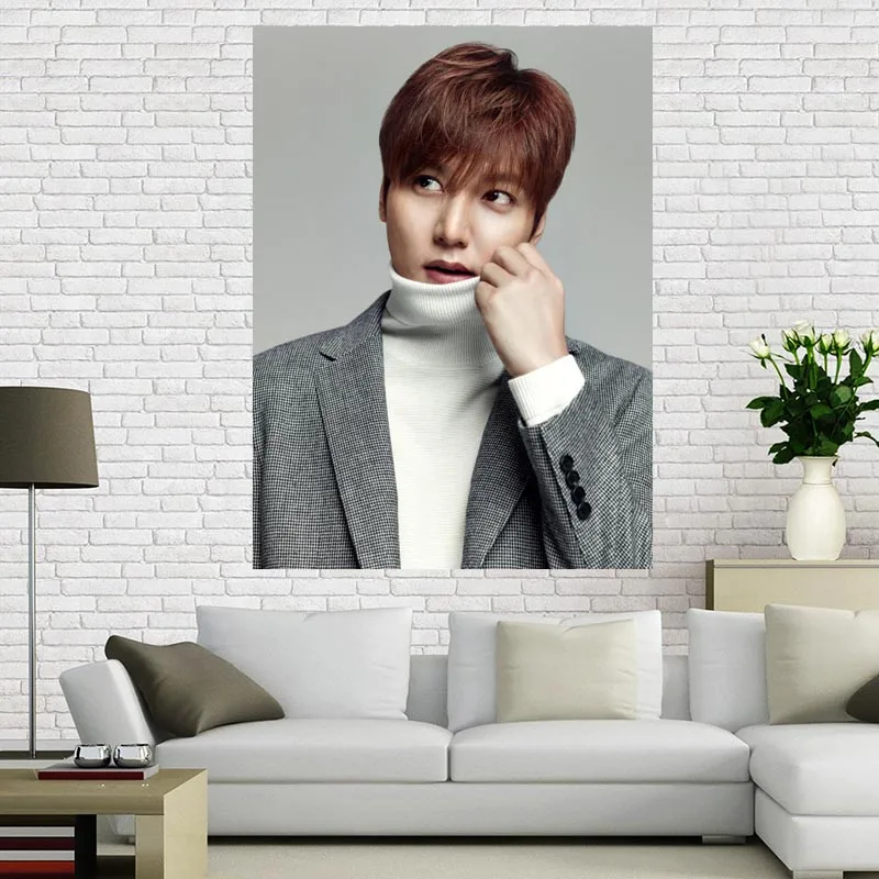 1 шт. Шелковый постер Lee Min Ho для домашнего декора|Рисование и каллиграфия| |