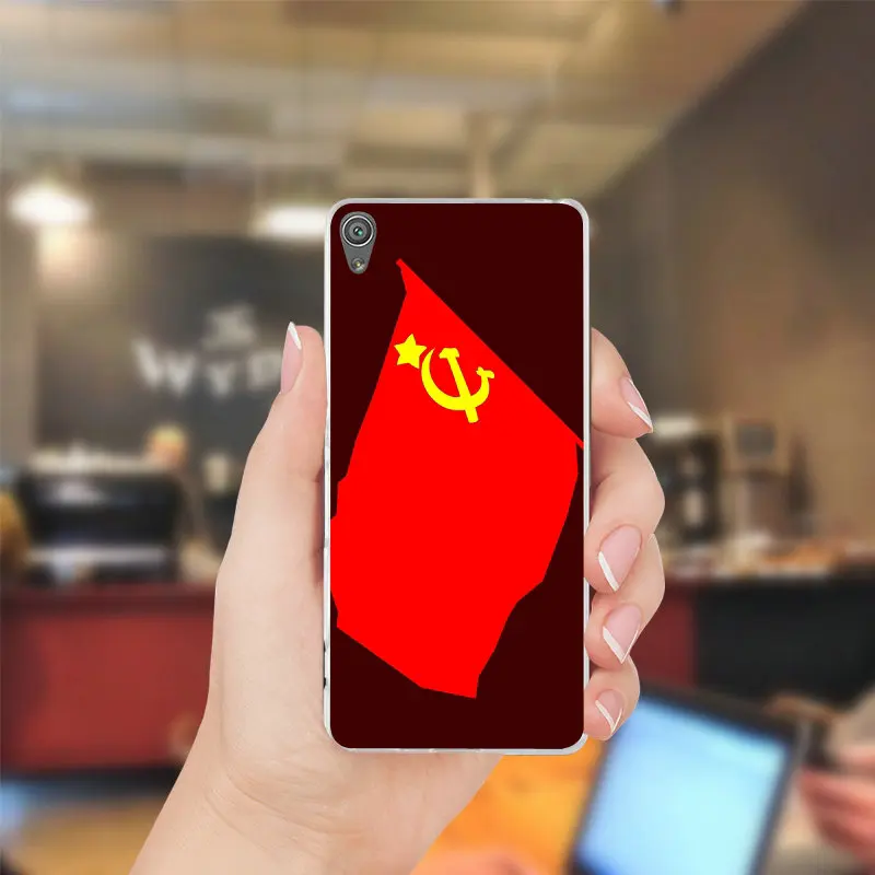 Флаг Российской Федерации Красная Армия тонкий мягкий силиконовый чехол для