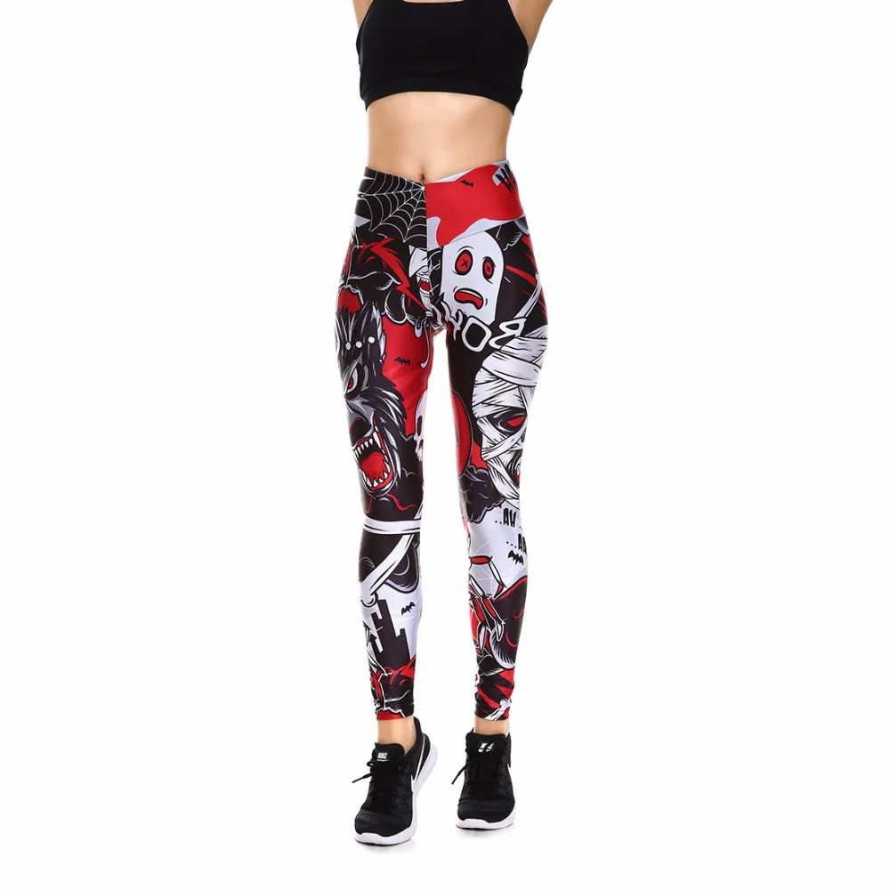 Леггинсы Новое поступление Хэллоуин Рождественский подарок леггинсы призрак 3D