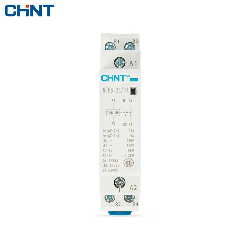 Реестровая лампа CHINT модель NCH8 25/02 часто закрывает 25 А Компактный однофазный
