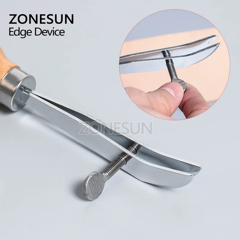 ZONESUN Регулируемый край Creaser Edge ремесла кожа DIY ручной работы инструмент кожаный край линии пресс расстояние