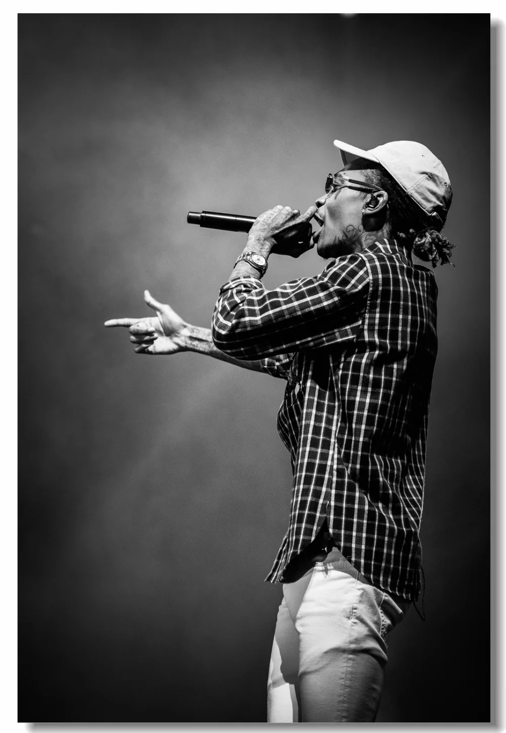 Настенная роспись на заказ настенный постер рэпера виз халифа Наклейка Wiz Khalifa