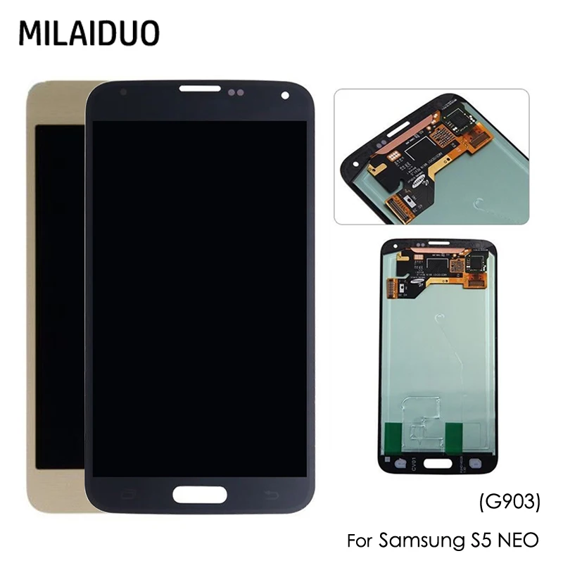 AMOLED для Samsung Galaxy S5 Neo G903 G903F G903FD ЖК дисплей OLED кодирующий преобразователь