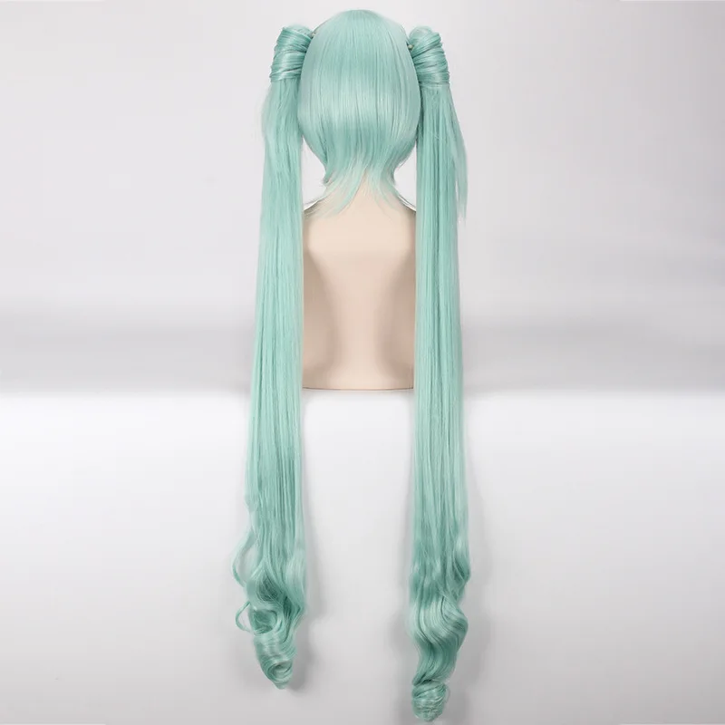 Hatsune парик Мику Горячая Аниме игра музыка длинные прямые кудрявые для косплея