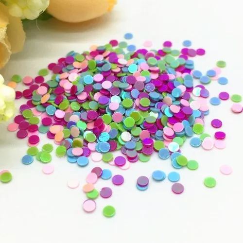 Pink blue green rose Пайетками мульти Размеры 1 мм 2 мм точка блеск для ногтей, блестящие туфли на плоской подошве с блестками из ногтей Красота наклейки для девушек декор для маникюра 10/20g - Цвет: Pink blue green rose