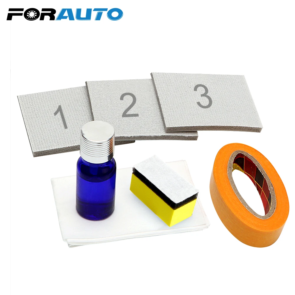 

FORAUTO DIY для автомобильной фары, линзы для восстановления четкости, УФ-защита, полировка фар, набор для восстановления фар