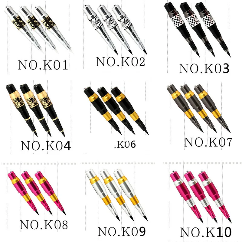 10 pcs Pro Tattoo Makeup Rotary Permanent Lips Machine For Eyebrow Pen with AC adapter | Красота и здоровье
