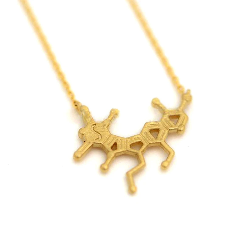 Модные веселое настроение молекулярные ожерелья химическая молекулярная