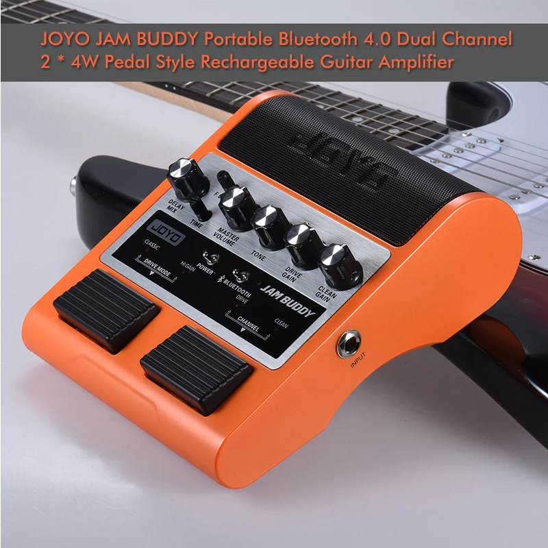 Усилитель для гитары JOYO Jam Buddy перезаряжаемый Bluetooth 4 0 два канала 2*4 Вт с эффектом