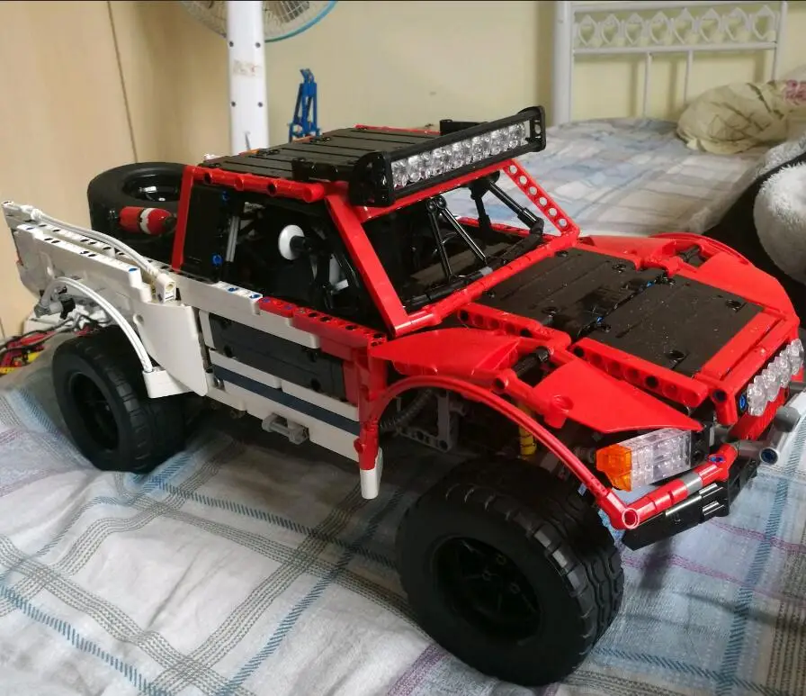 Оригинальные 2314 штук, серия Technic MOC, внедорожник, автомобиль, пикап, кирпичи для тележки, 3662 модели, строительные наборы, блоки, игрушки для мальчиков, подарок
