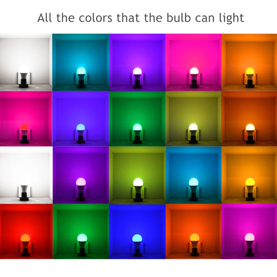 85-265V E27 RGB светодиодный лампы 4/7/10/15 Вт 16 Цвета Magic светодиодный Ночной светильник Настенный светильник с регулируемой яркостью, сценический светильник/24key Дистанционное Управление праздник