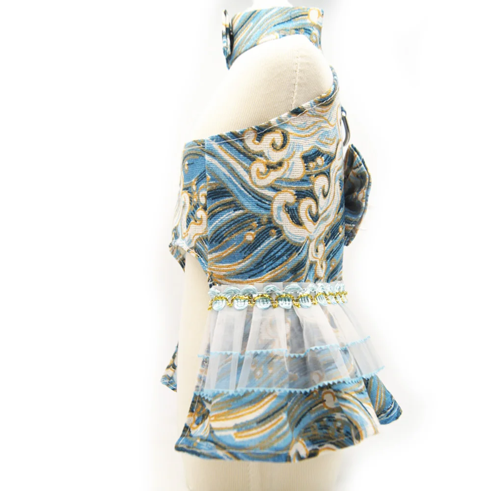 Платье-пачка в японском стиле для собак одежда любителей рубашка жилет жгут