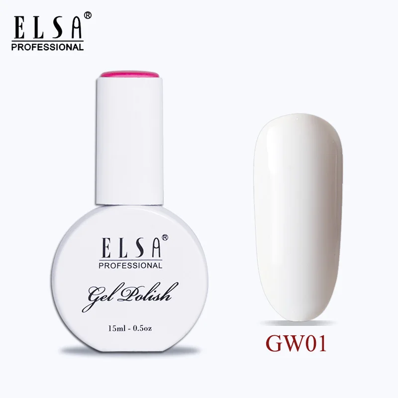 GW01 Elsa 15 мл Гель-лак для ногтей для маникюра Полупостоянный Vernis верхнее покрытие УФ светодиодный Гель-лак замачиваемый для ногтей художественный Гель-лак для ногтей - Цвет: GW01