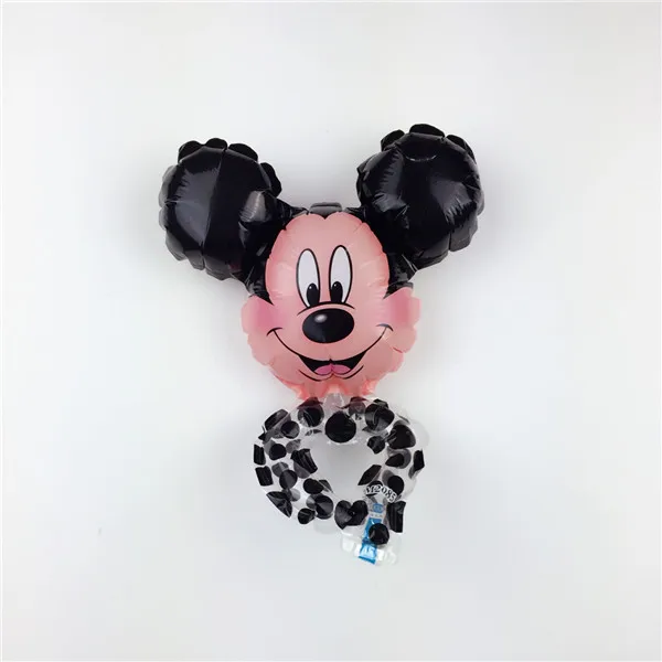 Mickey XXPWJ 1 шт. Новое мини кольцо для рук Минни Микки алюминиевый шар детские игрушки вечерние шары на день рождения - Цвет: Mickey