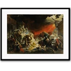 Картина из холста с художественным принтом, последний день Помпеи от Карла бруллова, всемирно известная картина, принт на холсте для украшения дома