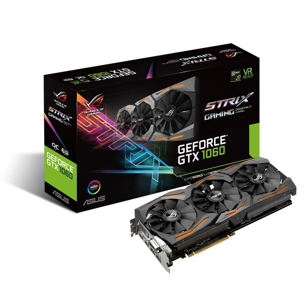 Игровая графика ASUS ROG STRIX GTX1060 O6G GAMING Raptor OC|game graphic|asus graphicsgraphic |