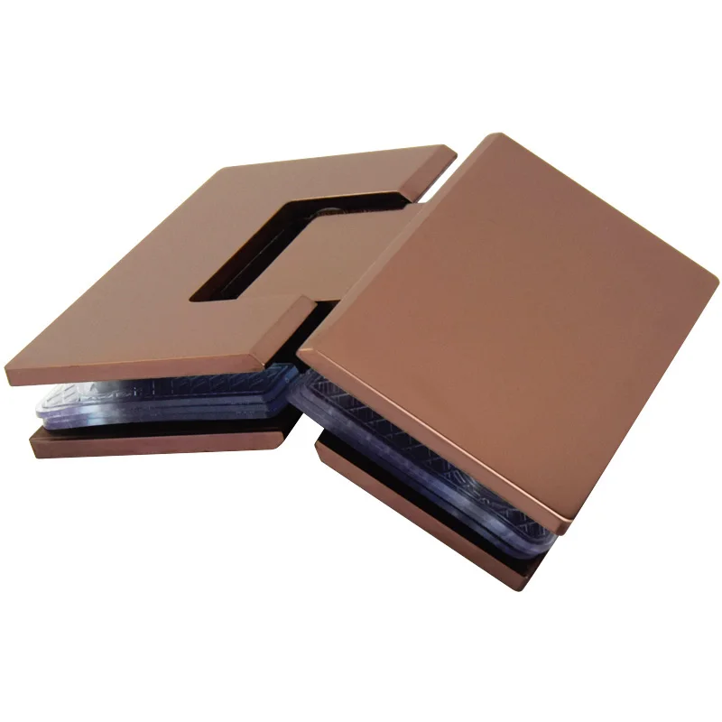 RG-135OPEN Розовое золото нержавеющая сталь 304 твердый зажим для ванной комнаты душевая комната петля бескаркасная стеклянная дверь вверх и вниз папка складные страницы - Цвет: RG-135OPEN